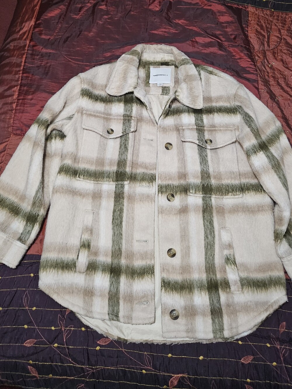 American Eagle Shacket/Jacket With Stripes M